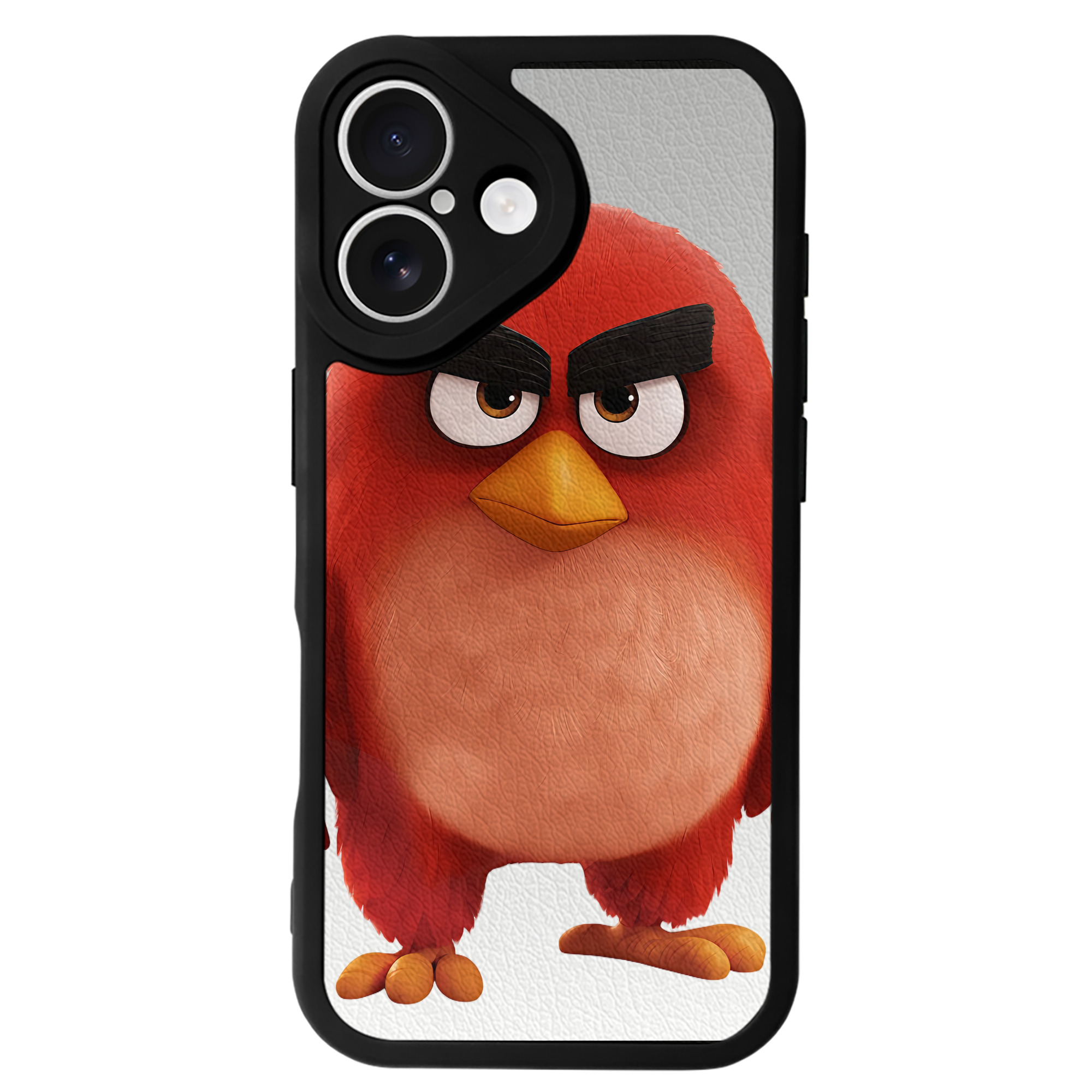 （画像用） Angry Birds アングリーバード 【iPhone 16シリーズ対応】シリコンスマホケース（レザー調） 材質：シリコン